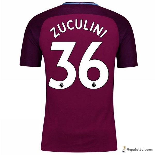 Camiseta Manchester City Replica Segunda Ropa Zuculini 2017/18